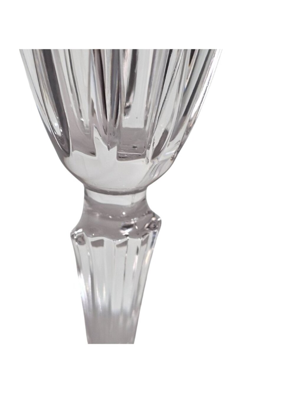 2 RCR Recital Champagne Glasses 9" Royal Crystal Rock flutes cut glass glam vtg - Picture 5 of 11